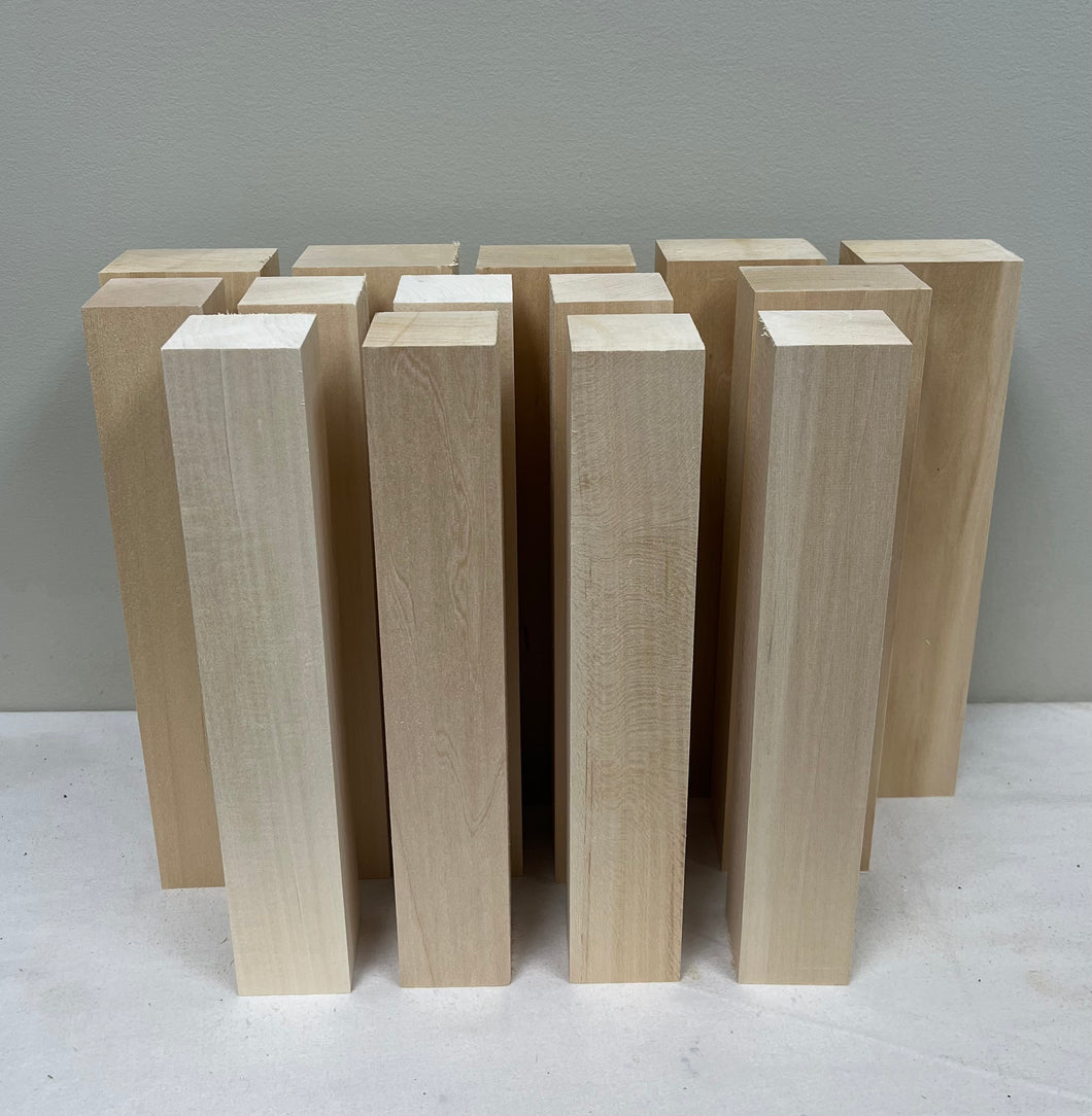 Basswood Carving Blocks - 12 long (8) @ 2 x 2, (6) @ 2 x 3 – Janish  Woodworks
